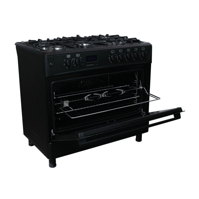 Gas-electric Cooker Ravanson KWGE-K90 Cheff Modern (black) Gas-electric Cooker Ravanson KWGE-K90 Cheff Modern (black)