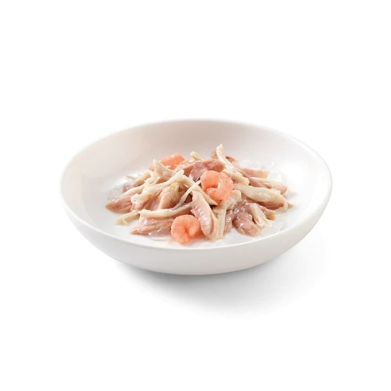 SCHESIR in jelly Tuna and chicken with shrimps - wet cat food - 50 g SCHESIR in jelly Tuna and chicken with shrimps - wet cat food - 50 g