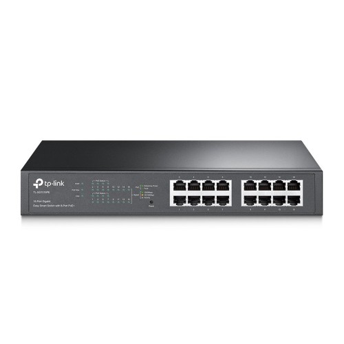 TP-Link 16-Port Gigabit Easy Smart Switch with 8-Port PoE+ TP-Link 16-Port Gigabit Easy Smart Switch with 8-Port PoE+