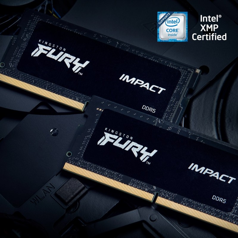 Kingston Technology FURY Impact Black memory module 16 GB 1 x 16 GB DDR5 2400 MHz Kingston Technology FURY Impact Black memory module 16 GB 1 x 16 GB DDR5 2400 MHz