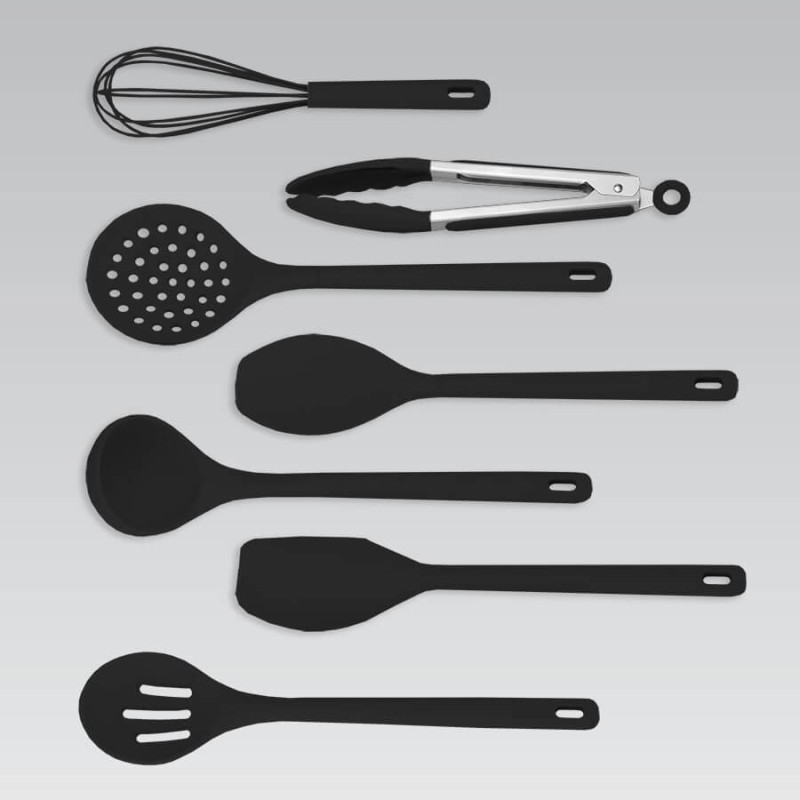Kitchen utensils MAESTRO MR-1542-BLACK 8 elements Black