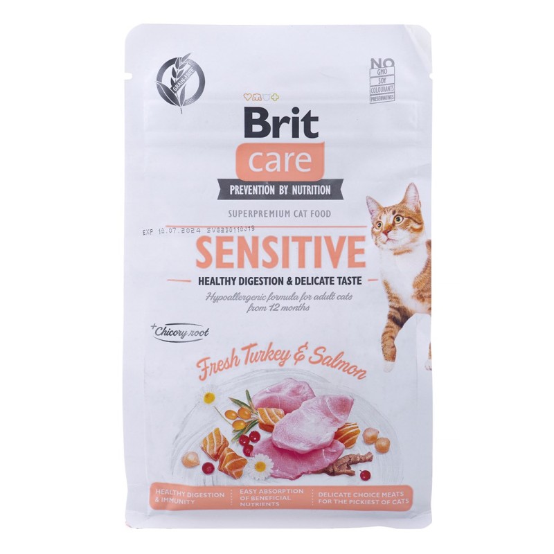 BRIT Care Grain-Free Sensitive Turkey&Salmon - dry cat food - 400 g BRIT Care Grain-Free Sensitive Turkey&Salmon - dry cat food - 400 g