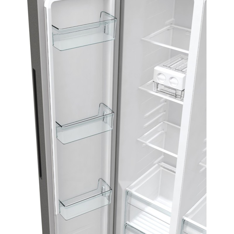 Gorenje NRR9185EAXL side-by-side refrigerator Freestanding 550 L E Silver Gorenje NRR9185EAXL side-by-side refrigerator Freestanding 550 L E Silver