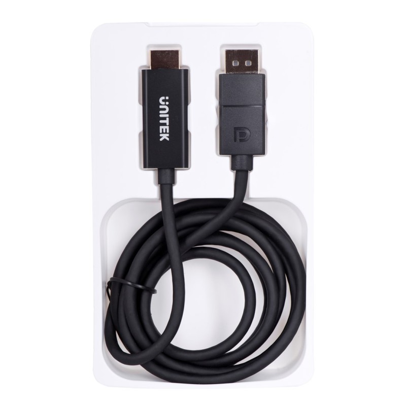 UNITEK CABLE DisplayPort 1.2, HDMI, 4K@60HZ, 1,8M, V1608A UNITEK CABLE DisplayPort 1.2, HDMI, 4K@60HZ, 1,8M, V1608A