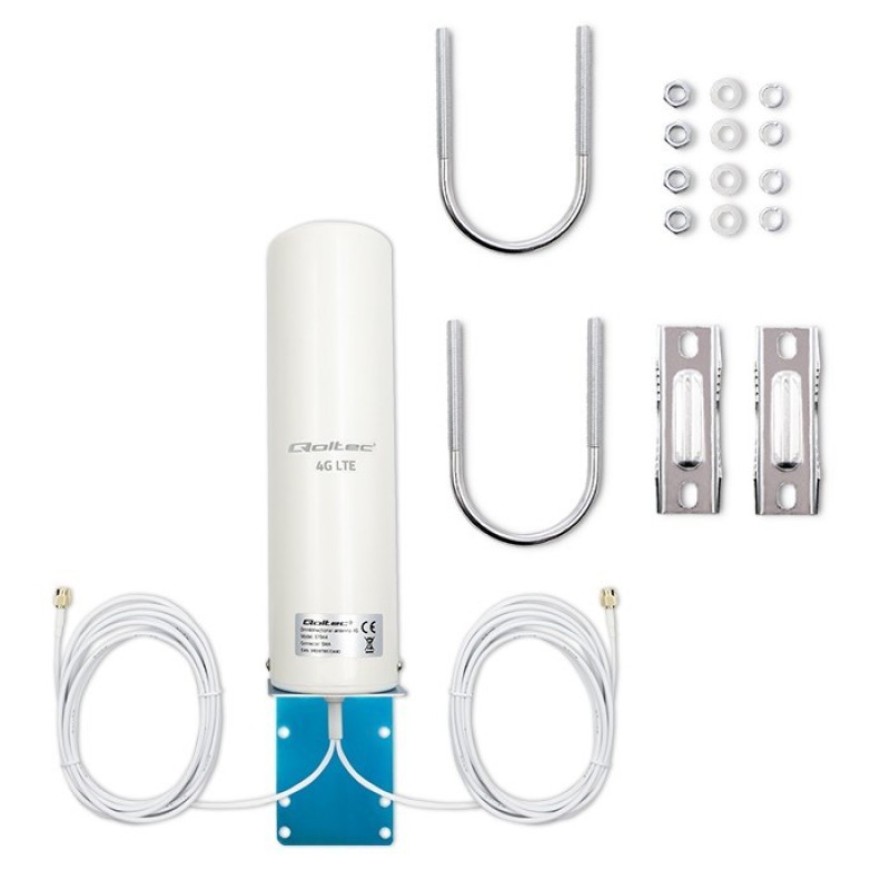 Qoltec 57044 4G LTE DUAL antenna | 5dBi | omnidirectional | outdoor