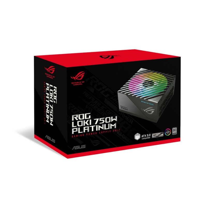 ASUS ROG Loki SFX-L 750W Platinum power supply unit 20+4 pin ATX Black, Silver ASUS ROG Loki SFX-L 750W Platinum power supply unit 20+4 pin ATX Black, Silver