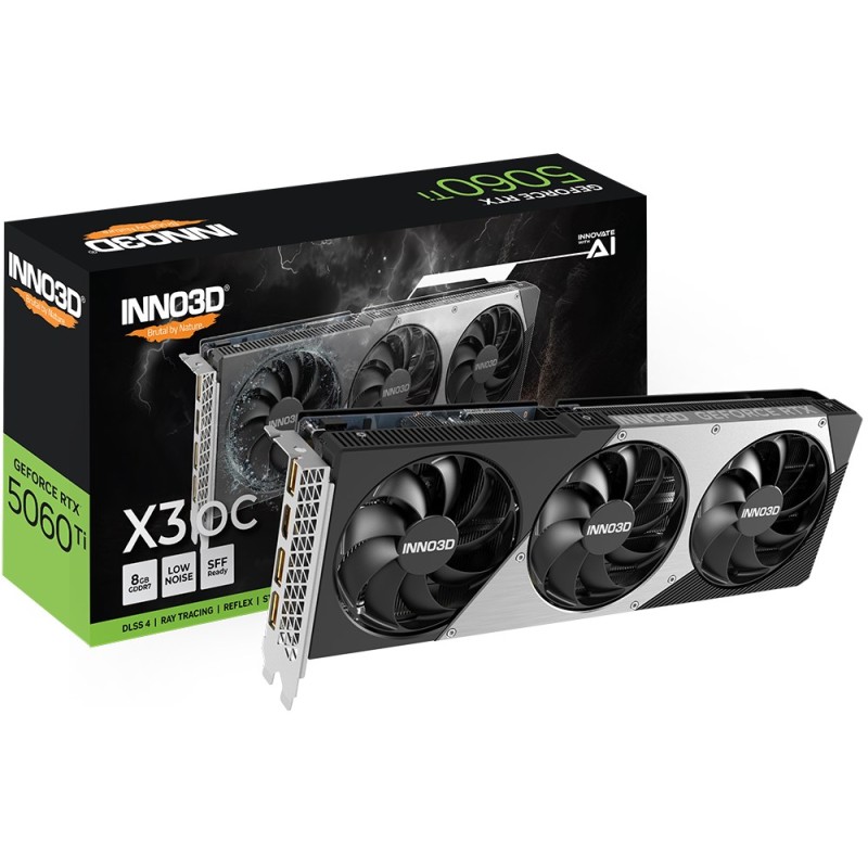 INNO3D GeForce RTX 5060 Ti X3 OC NVIDIA 8 GB GDDR7 INNO3D GeForce RTX 5060 Ti X3 OC NVIDIA 8 GB GDDR7