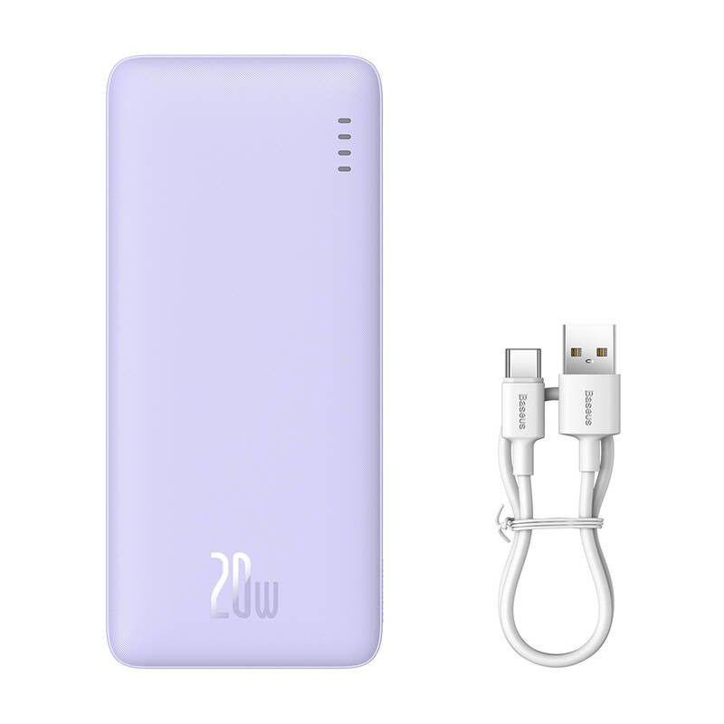 Baseus Airpow Lithium polymer power bank 10000 mAh 20 W Purple Baseus Airpow Lithium polymer power bank 10000 mAh 20 W Purple