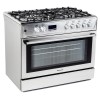 Gas-electric Cooker Ravanson KWGE-K90 Cheff Modern (silver) Gas-electric Cooker Ravanson KWGE-K90 Cheff Modern (silver)