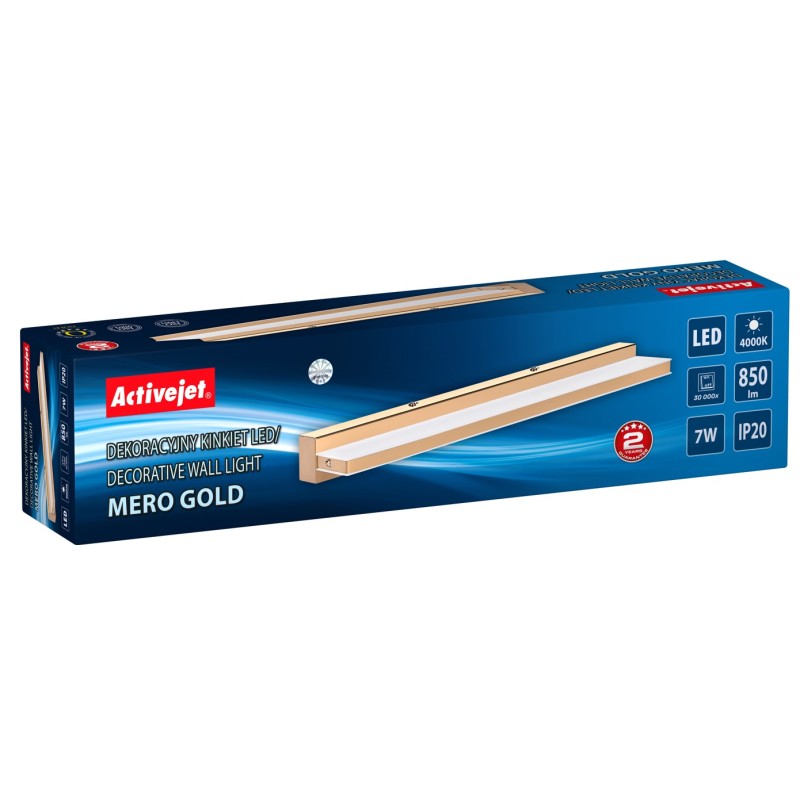 Activejet AJE-MERO GOLD LED wall lamp Activejet AJE-MERO GOLD LED wall lamp