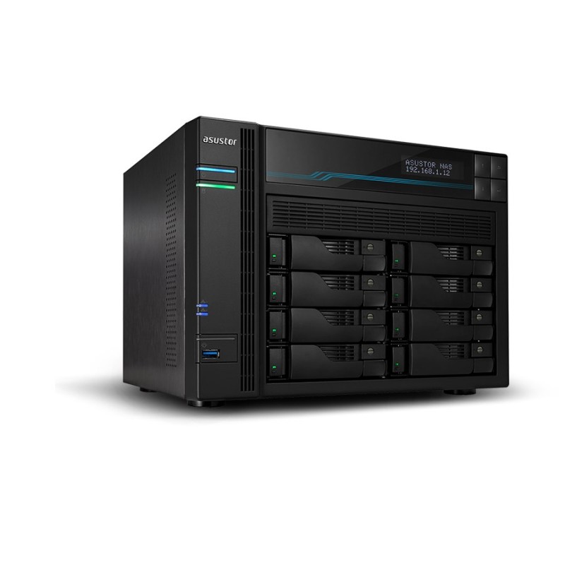 Asustor Lockerstor 10 AS6510T NAS Tower Intel Atom® C3538 8 GB DDR4 0 TB ADM Black Asustor Lockerstor 10 AS6510T NAS Tower Intel Atom® C3538 8 GB DDR4 0 TB ADM Black