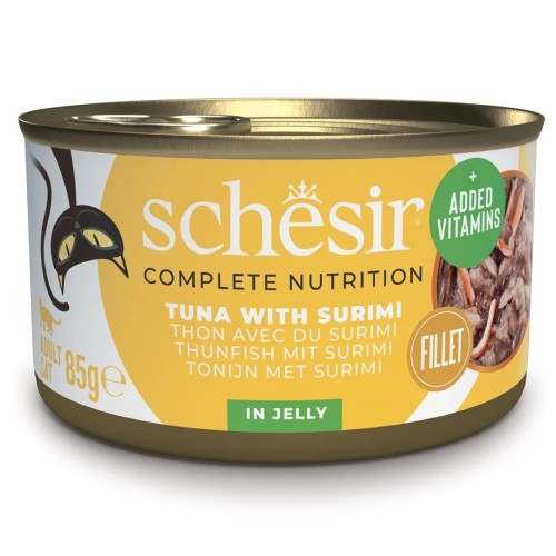 SCHESIR in jelly Tuna with surimi - wet cat food - 85 g SCHESIR in jelly Tuna with surimi - wet cat food - 85 g