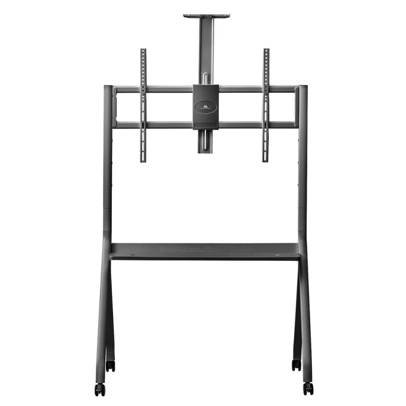 Maclean TV stand / cart, camera shelf, on casters, 55-100