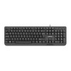 NATEC KEYBOARD TROUT SLIM USB, US LAYOUT, BLACK