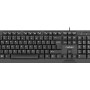 NATEC KEYBOARD TROUT SLIM USB, US LAYOUT, BLACK