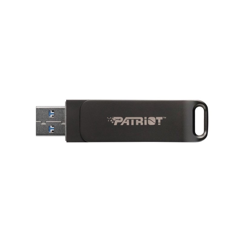 Flashdrive PATRIOT Rage R550 128GB 100 MB/S USB A+C Swivel Design (PE128GR550DSAD) Black Flashdrive PATRIOT Rage R550 128GB 100 MB/S USB A+C Swivel Design (PE128GR550DSAD) Black