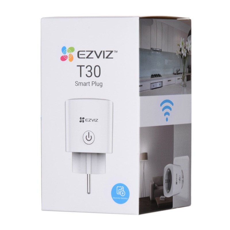 EZVIZ T30-10B-EU smart plug 1600 W White