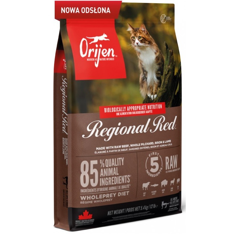 ORIJEN Regional Red Cat - dry cat food - 5,4kg