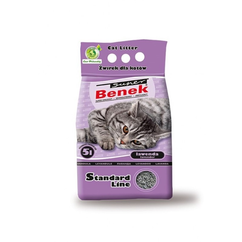 Certech Super Benek Standard Lavender - Cat Litter Clumping 5 l