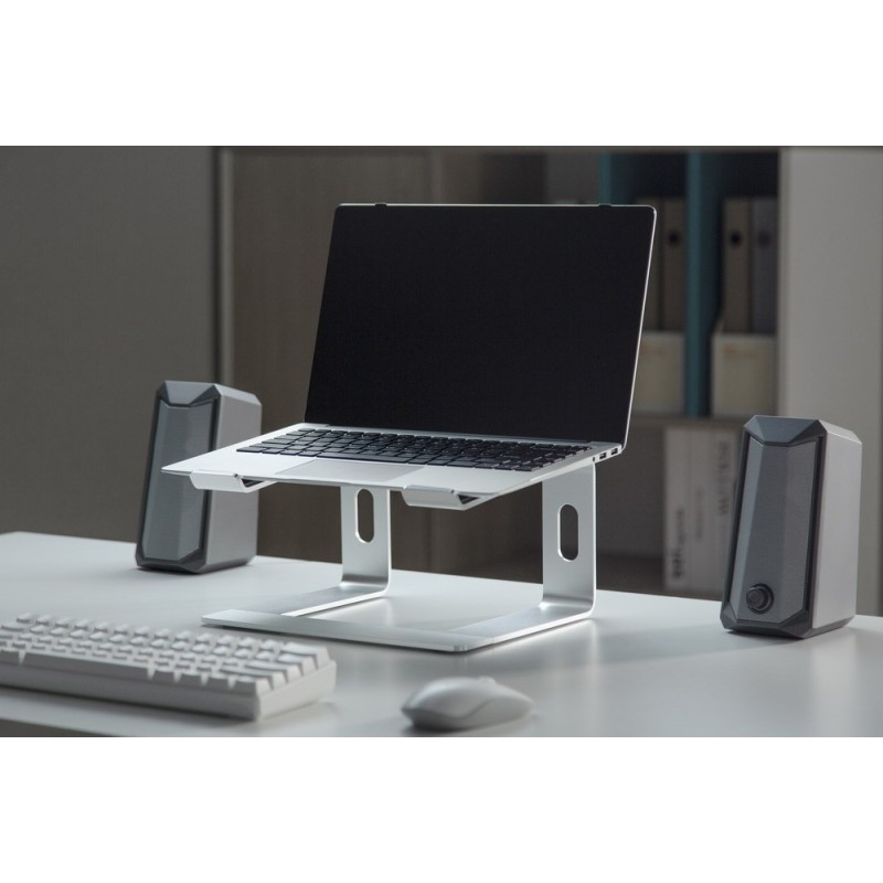 Gembird NBS-D1-01 laptop stand Aluminium, Silver 39.6 cm (15.6 Gembird NBS-D1-01 laptop stand Aluminium, Silver 39.6 cm (15.6
