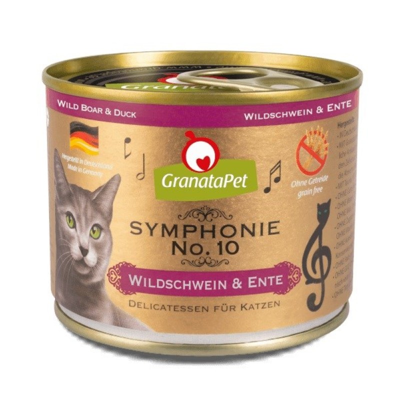 GRANATAPET Symphonie No.10 Wild boar and duck - wet cat food - 200g GRANATAPET Symphonie No.10 Wild boar and duck - wet cat food - 200g