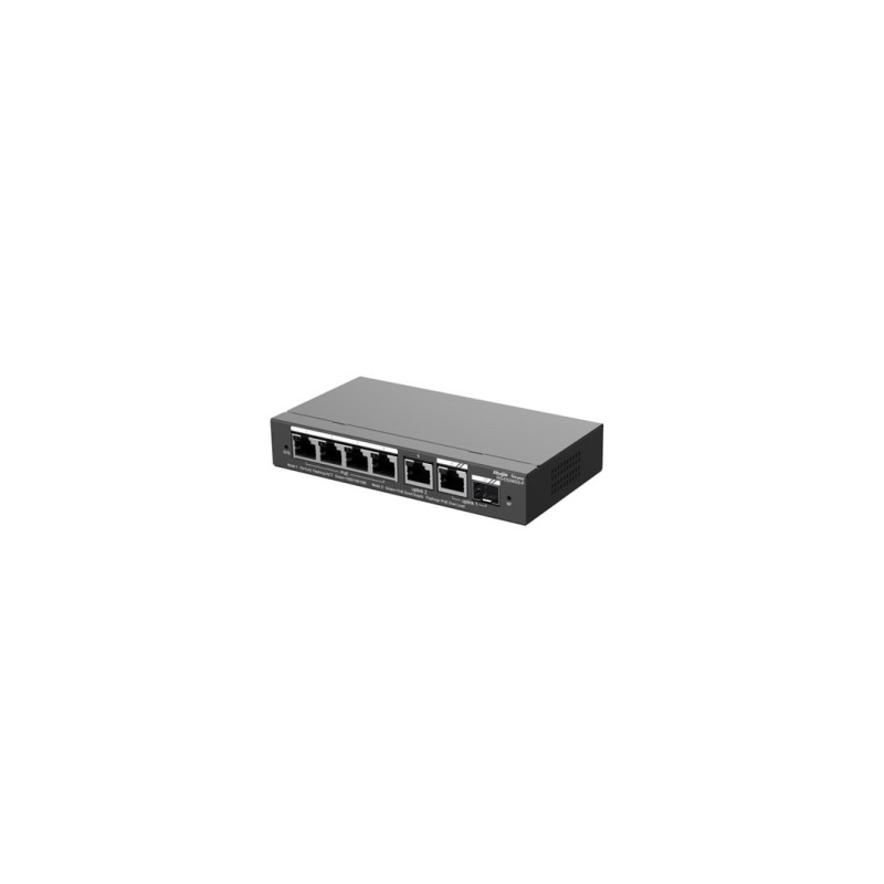 Ruijie Networks RG-ES206GS-P network switch Managed L2 Gigabit Ethernet (10/100/1000) Power over Ethernet (PoE) Black Ruijie Networks RG-ES206GS-P network switch Managed L2 Gigabit Ethernet (10/100/1000) Power over Ethernet (PoE) Black