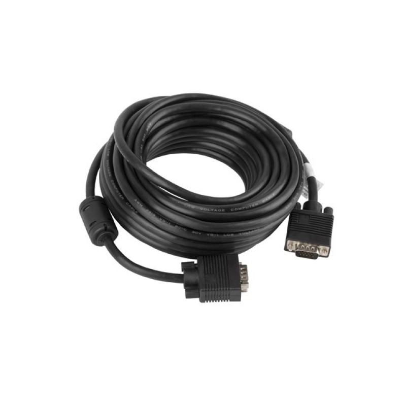 Lanberg CA-VGAC-10CC-0100-B VGA cable 10 m VGA (D-Sub) Black Lanberg CA-VGAC-10CC-0100-B VGA cable 10 m VGA (D-Sub) Black
