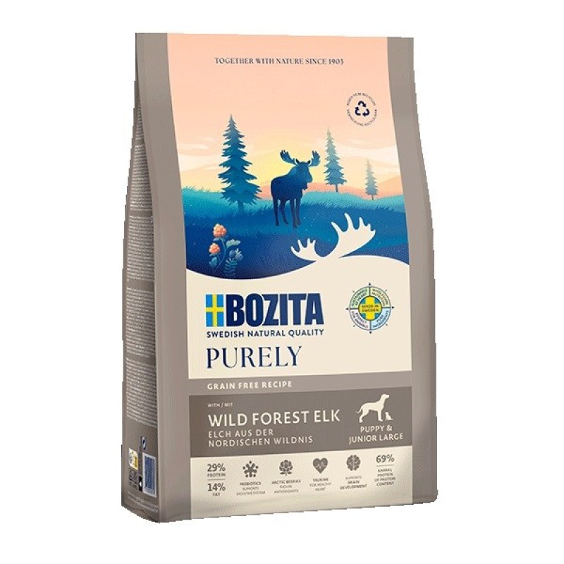 BOZITA Purely Junior Large Elk - dry dog food - 11kg BOZITA Purely Junior Large Elk - dry dog food - 11kg
