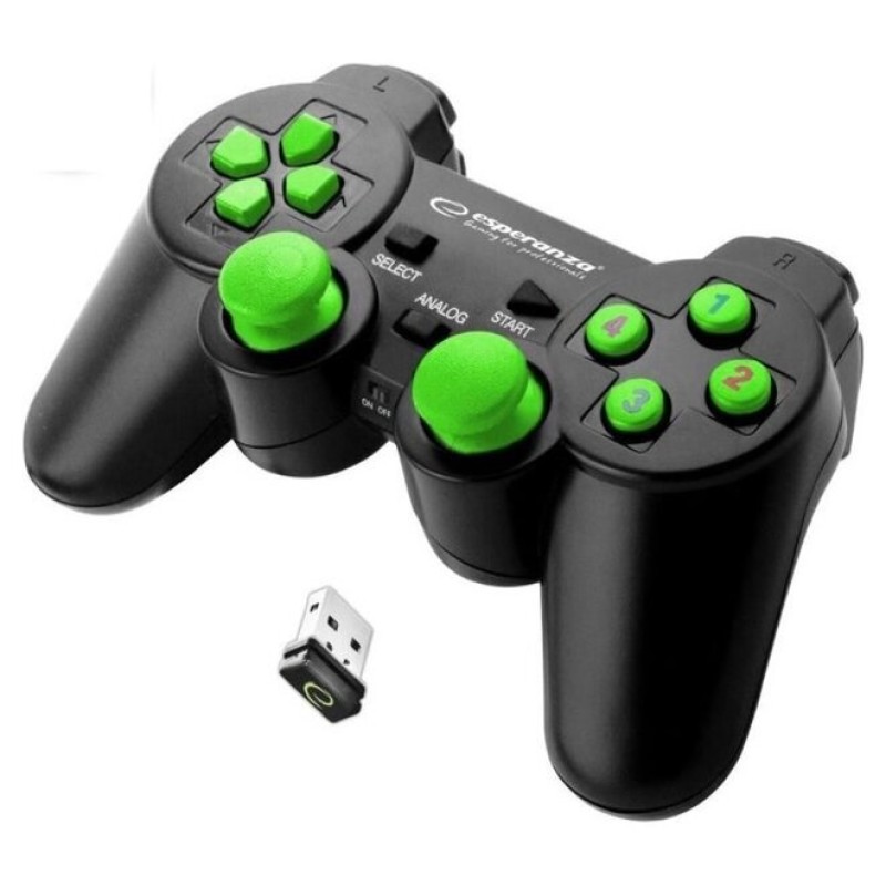Esperanza EGG108G Gaming Controller Gamepad PC,Playstation 3 Analogue / Digital USB 2.0 Black,Green Esperanza EGG108G Gaming Controller Gamepad PC,Playstation 3 Analogue / Digital USB 2.0 Black,Green