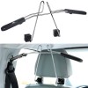 Maclean MC-870 Universal Car Hanger For Headrest Seat Bracket Car Coat Hanger Black Maclean MC-870 Universal Car Hanger For Headrest Seat Bracket Car Coat Hanger Black