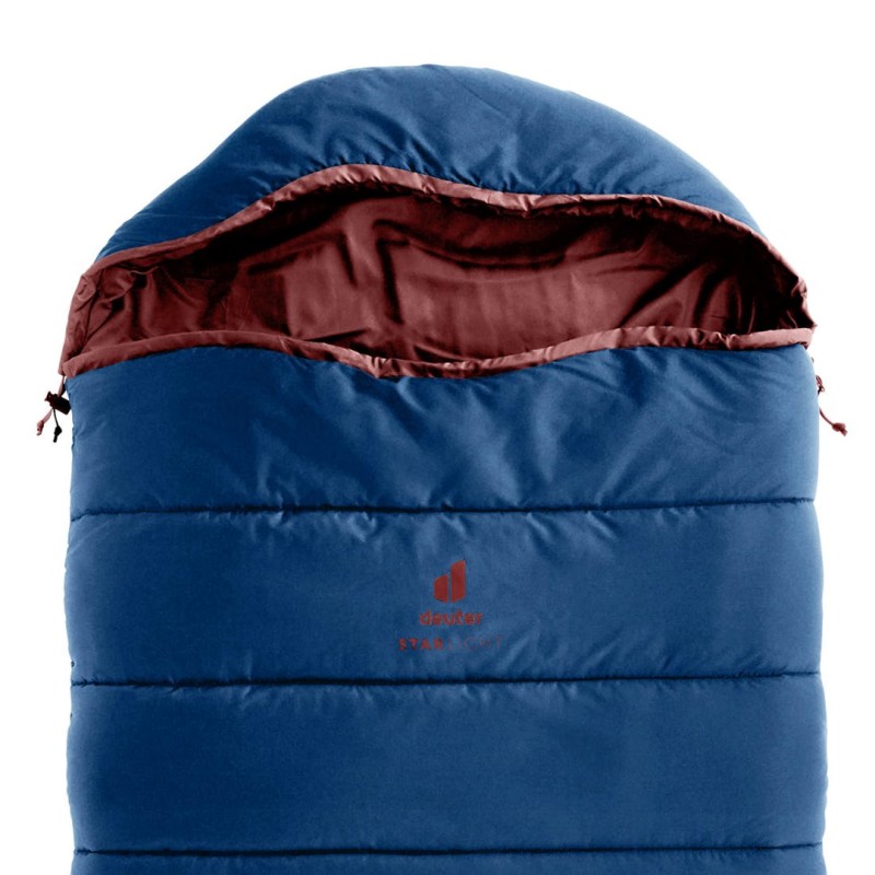 Deuter children's sleeping bag Starlight SQ (130-170 cm) - nightblue/redwood