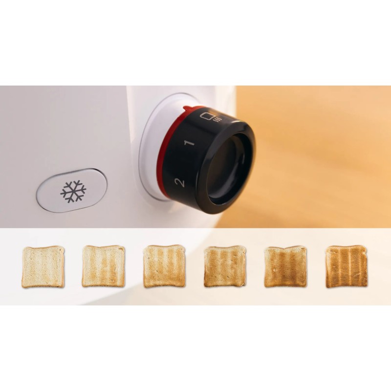 Bosch TAT2M121 toaster 6 2 slice(s) 950 W White Bosch TAT2M121 toaster 6 2 slice(s) 950 W White