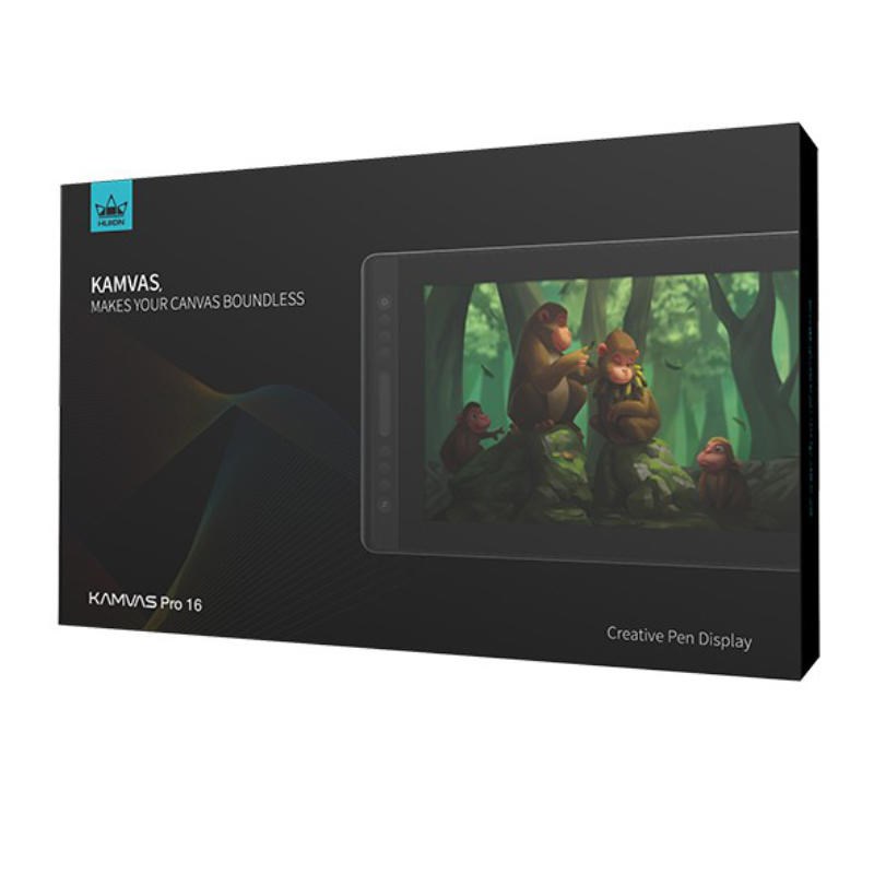 HUION Kamvas Pro 16 graphic tablet 5080 lpi 344.16 x 193.59 mm USB Black HUION Kamvas Pro 16 graphic tablet 5080 lpi 344.16 x 193.59 mm USB Black