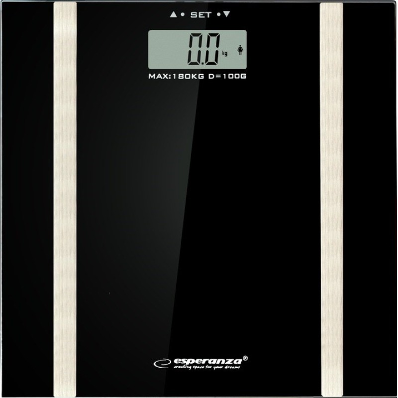 Esperanza EBS018K personal scale Electronic personal scale Rectangle Black Esperanza EBS018K personal scale Electronic personal scale Rectangle Black