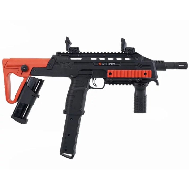 Rifle for rubber and pepper bullets BYRNA TCR PRO cal.68 CO2 12 g Black (TK68402-ORN) Rifle for rubber and pepper bullets BYRNA TCR PRO cal.68 CO2 12 g Black (TK68402-ORN)