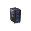 MSI MAG FORGE M100A computer case Micro Tower Black, Transparent