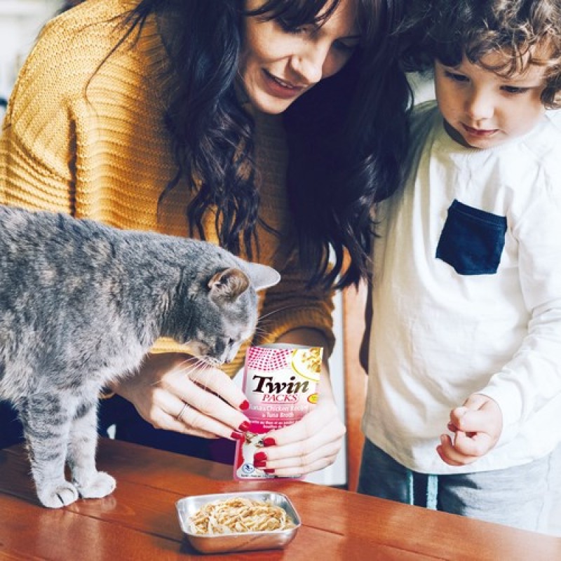 INABA CAT Twin Tuna with Chicken in Broth – cat treat – 2x40g INABA CAT Twin Tuna with Chicken in Broth – cat treat – 2x40g