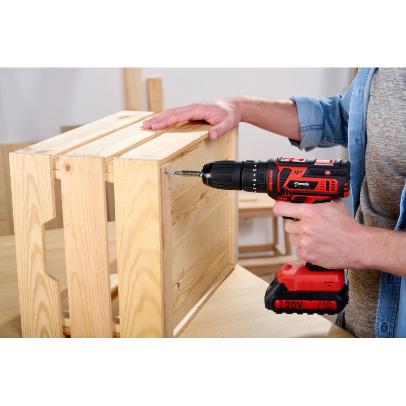 Cordless battery-powered screwdriver/drill 20V CASALS CID2050B