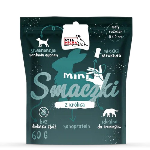 SYTA MICHA Mini treats with rabbit - treat for dogs - 60 g SYTA MICHA Mini treats with rabbit - treat for dogs - 60 g
