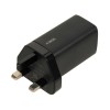 iBOX C-65 Black, GaN 65W universal charger UK plug