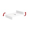 Maclean compact under-desk cable organizer, max load 5kg, white, MC-107 W