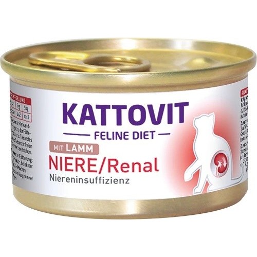 KATTOVIT Feline Diet Niere/Renal Lamb - wet cat food - 85g KATTOVIT Feline Diet Niere/Renal Lamb - wet cat food - 85g