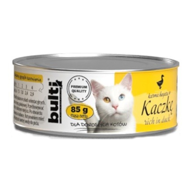 BULTI Rich in duck - wet cat food - 85g