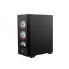 MSI MAG FORGE 112R computer case Midi Tower Black, Transparent