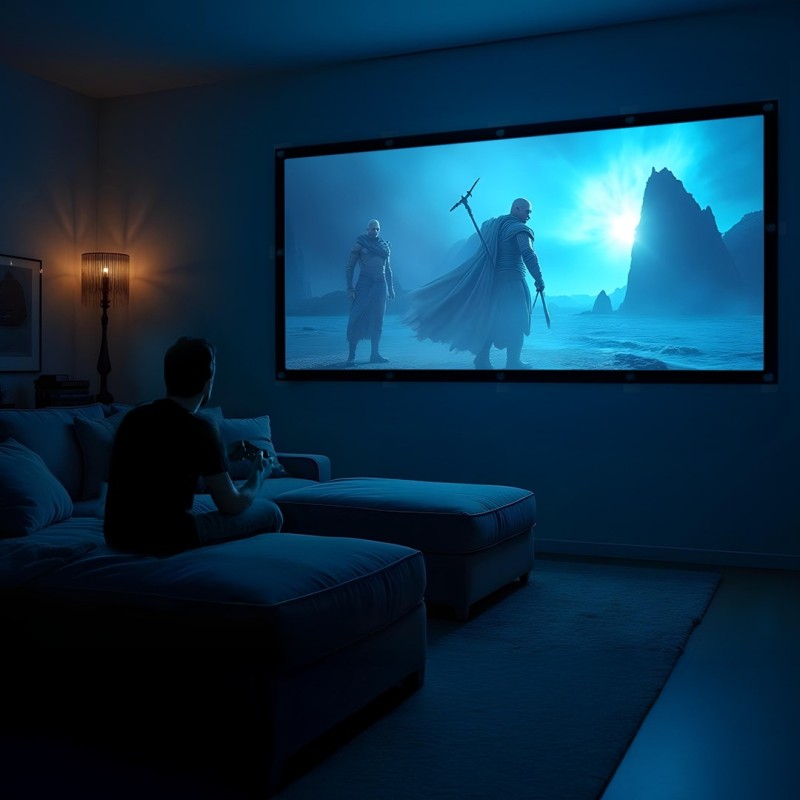 Maclean projection screen, 150