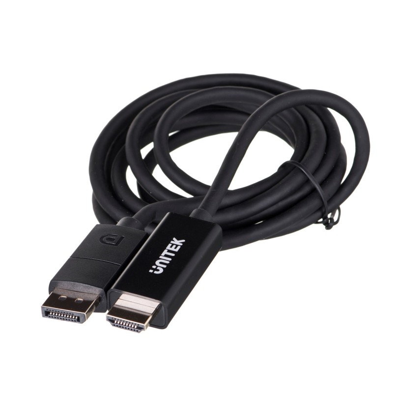UNITEK CABLE DisplayPort 1.2, HDMI, 4K@60HZ, 1,8M, V1608A UNITEK CABLE DisplayPort 1.2, HDMI, 4K@60HZ, 1,8M, V1608A