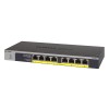 NETGEAR GS108LP Unmanaged Gigabit Ethernet (10/100/1000) Power over Ethernet (PoE) 1U Black, Grey