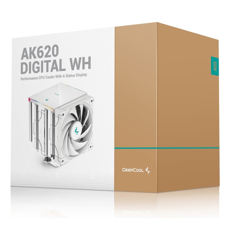 DeepCool AK620 Digital WH Processor Air cooler 12 cm White 1 pc(s) DeepCool AK620 Digital WH Processor Air cooler 12 cm White 1 pc(s)
