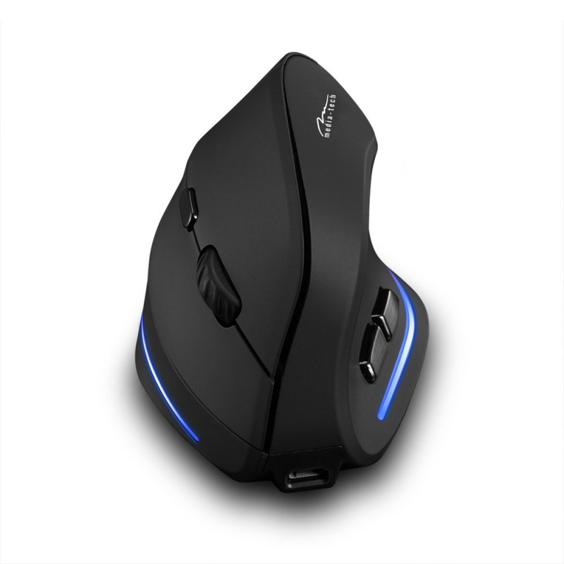 MEDIA-TECH VERTIC RF MT1123 Wireless vertical mouse RF 2400 DPI Black MEDIA-TECH VERTIC RF MT1123 Wireless vertical mouse RF 2400 DPI Black