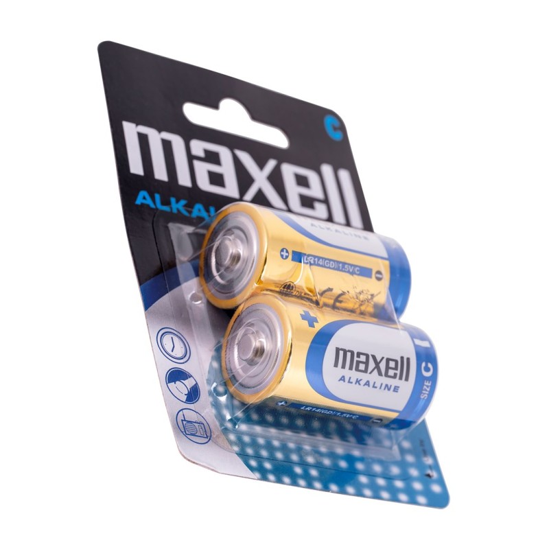 MAXELL battery alkaline LR14, 2 pcs.